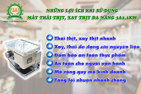Máy thái thịt, xay thịt đa năng 3A2,2Kw (18)