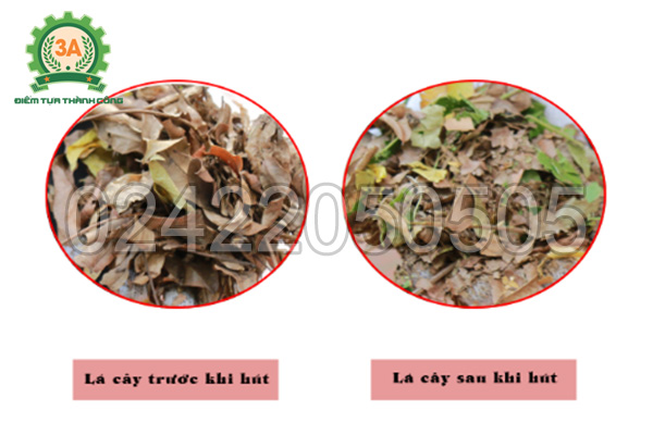 Máy hút lá, thổi lá cây 3A băm lá khô thành mảnh nhỏ