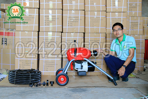 Máy thông cống 3A GQ200 tại kho hàng