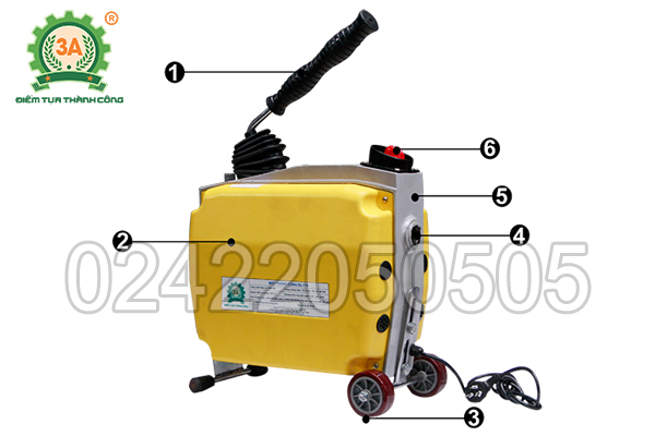 Cấu tạo của máy thông tắc DL-170