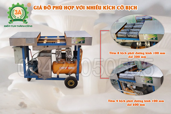 Máy tiêm bịch nấm 3A2,2kW (08)