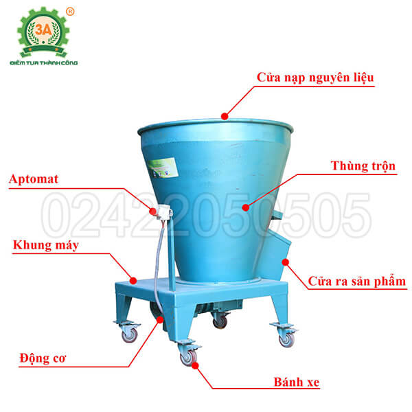 Máy trộn cỏ cho bò 3A3,7kW (08)
