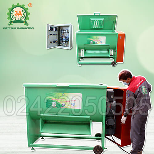 Máy trộn ngang 3A5,5kw biến tần