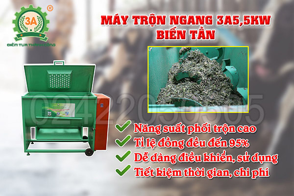 Máy trộn ngang 3A5,5kw biến tần (05)