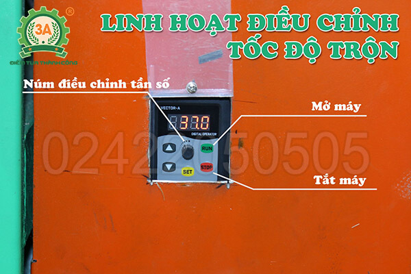Máy trộn ngang 3A5,5kw biến tần (06)