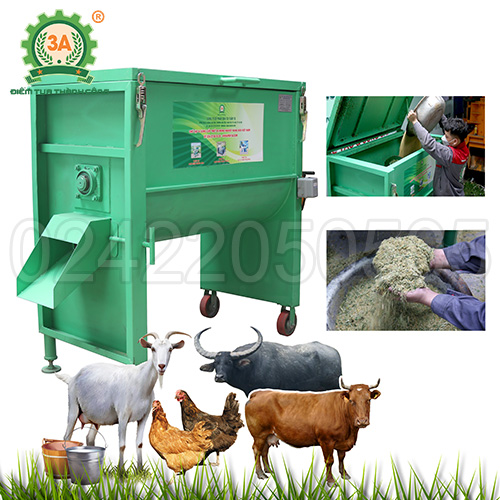 Máy trộn phân bón trục ngang 3A3Kw