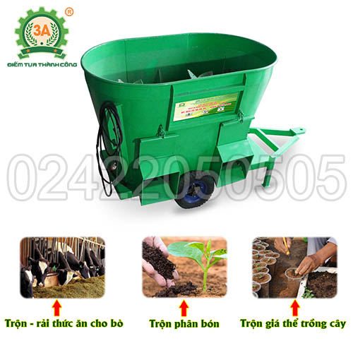 Máy trộn thức ăn cho bò di động 3A11KW