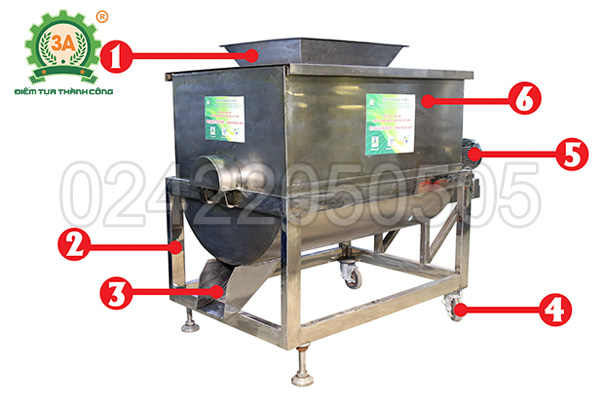 Máy trộn trục ngang inox 3A5,5Kw (16)