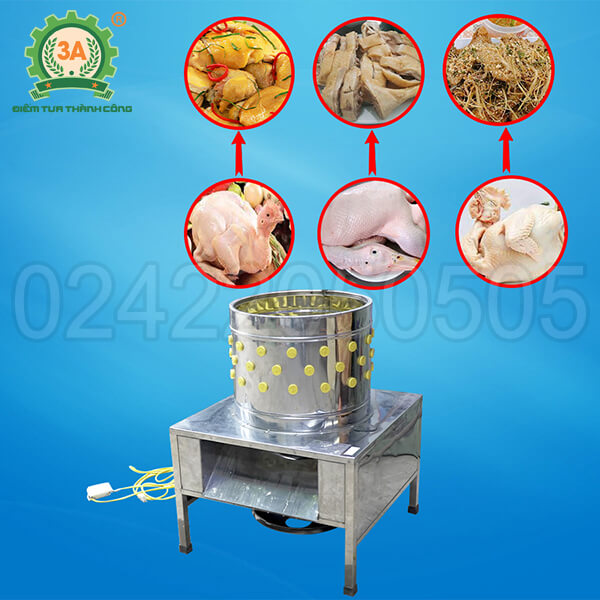 Máy vặt lông gà vịt 3A1,5Kw