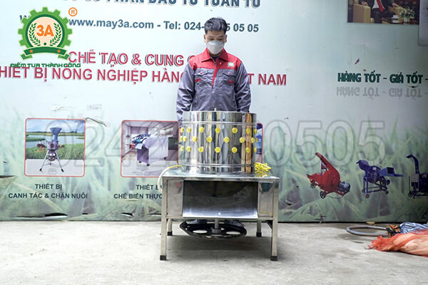Máy vặt lông gà vịt 3A1,5Kw (06)