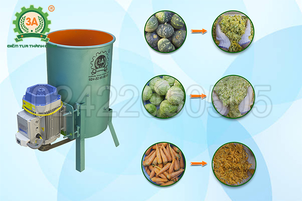 Máy xát rau củ quả thải loại 3A3Kw