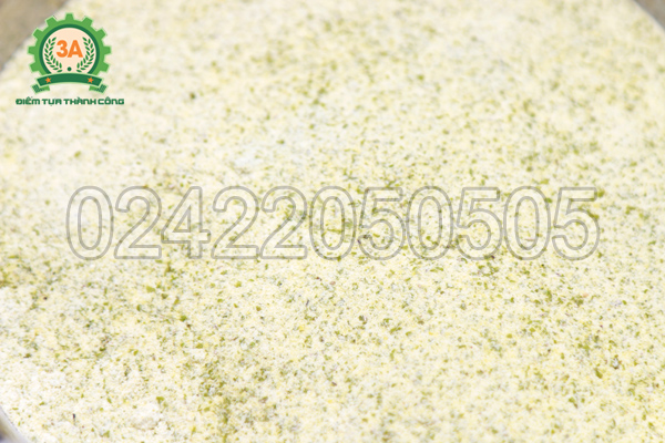 Bột thành phẩm sau khi xay bằng máy xay bột ngũ cốc 3A3Kw