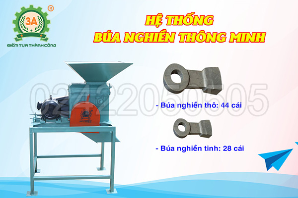 Máy xay đất, đánh tơi phân bón 2 tầng