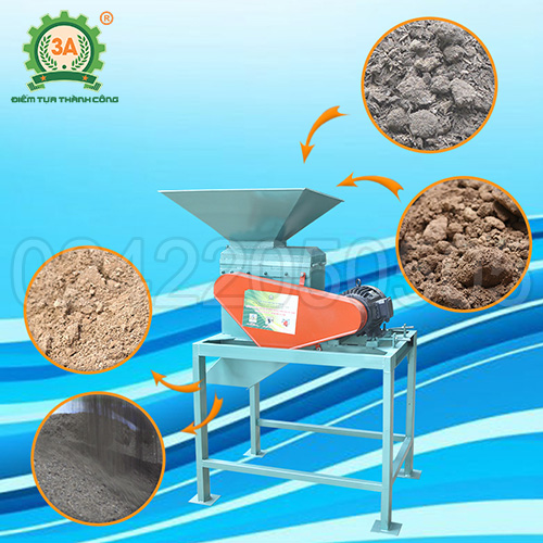 Máy xay đất, đánh tơi phân bón 2 tầng 3A5,5kw