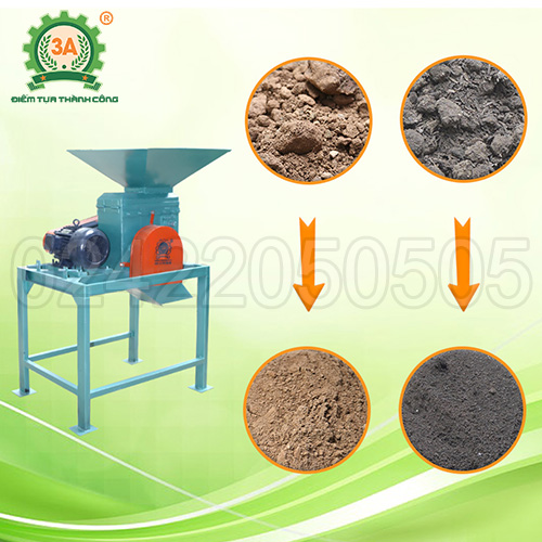 Máy xay đất, đánh tơi phân bón 2 tầng 3A5,5kw