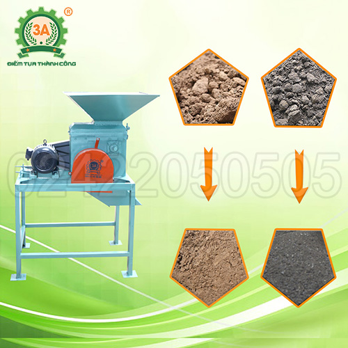 Máy nghiền đất đóng bầu 3A