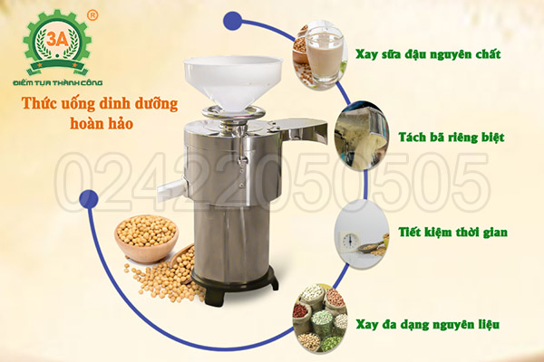 Máy xay đậu nành inox 3A800W (05)