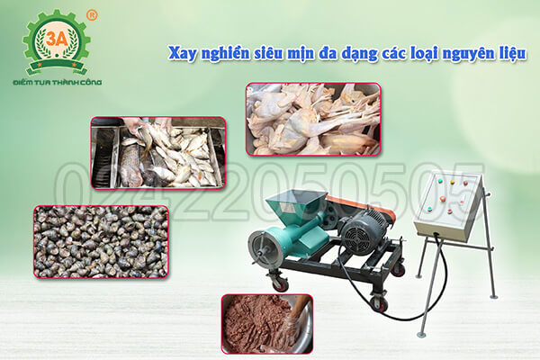 Máy xay gà, cá công suất lớn 3A11kW (09)