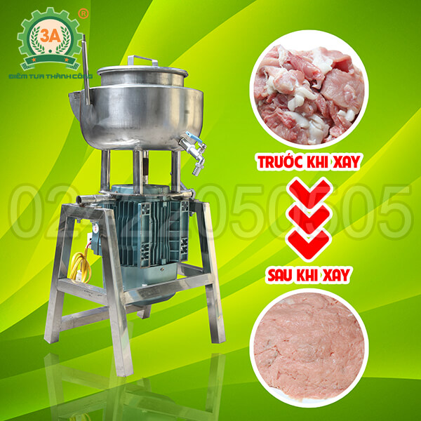 Máy xay giò chả gia đình inox 3A3Kw
