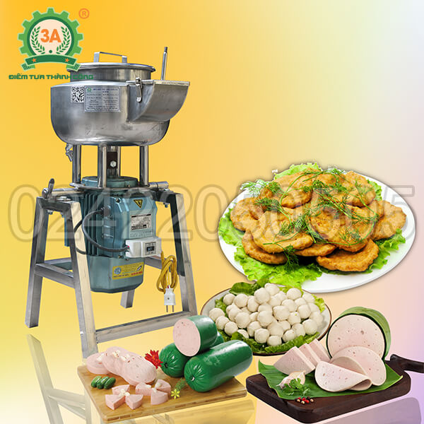 Máy xay giò chả gia đình inox 3A3Kw