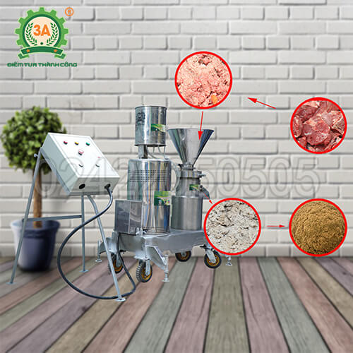 Máy xay thịt làm giò công nghiệp 3A11KW (siêu mịn)