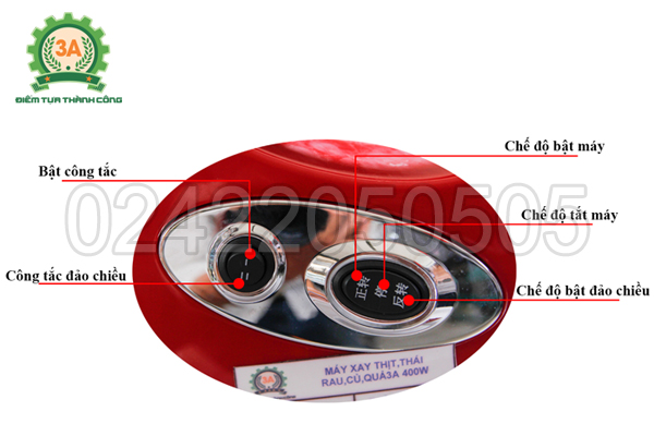 Công tắc điều khiển của máy xay thịt, nạo rau củ 3A400W