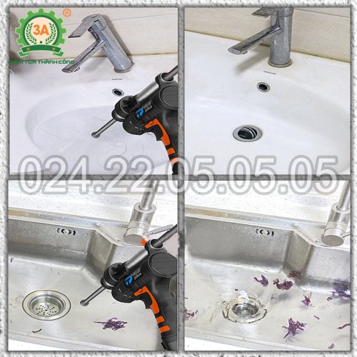 Máy thông tắc cống gia đình 3A12V