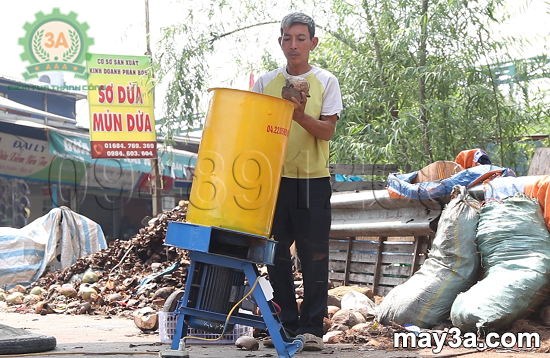 Dòng máy băm nghiền phụ phẩm 3A được bà con sử dụng rộng rãi
