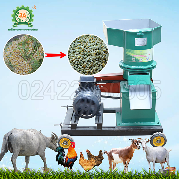 Máy ép cám viên trục đứng 3A7,5Kw.