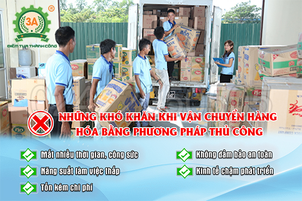 Những khó khăn khi vận chuyển hàng hóa bằng phương pháp thủ công