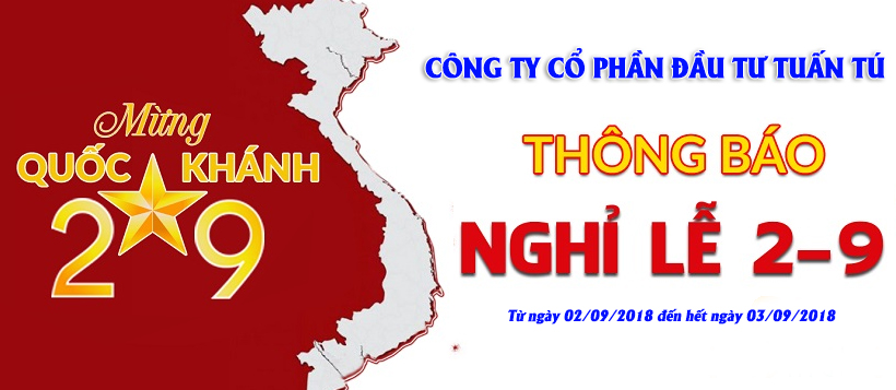 Thông báo nghỉ lễ quốc khánh 02/09/2018