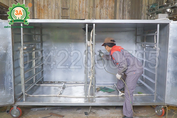 chế tạo Tủ sấy đế đông trùng hạ thảo 3A 14 khay