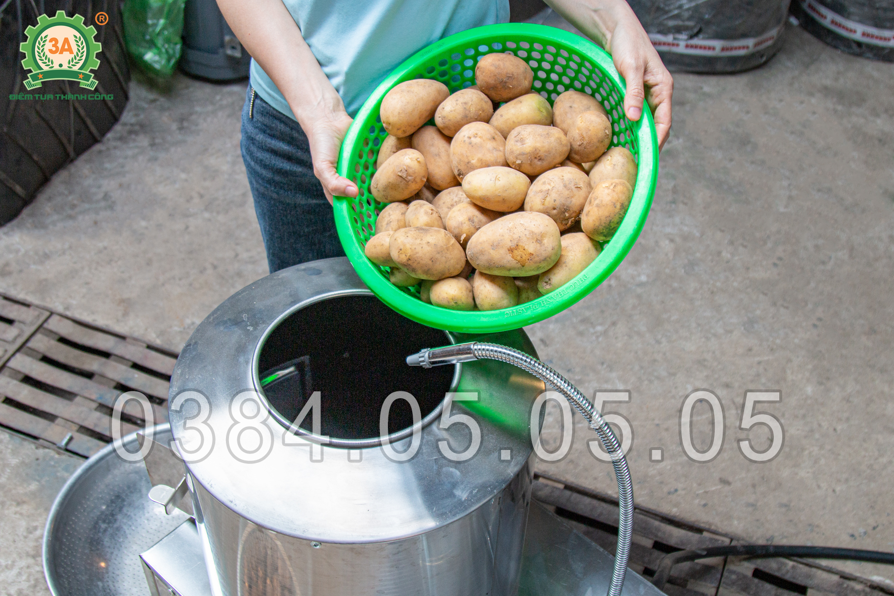 máy chà vỏ khoai tây