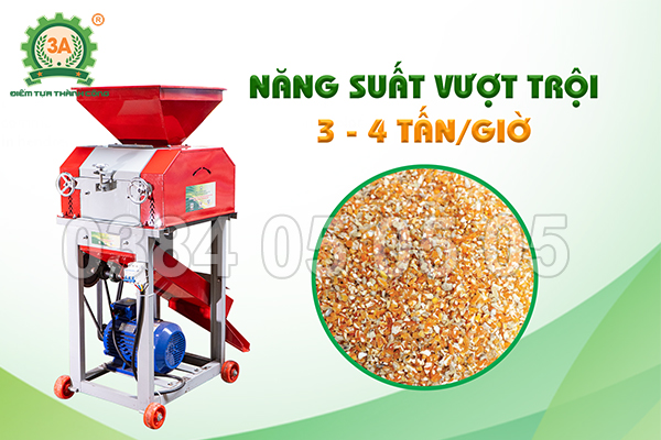 nghiền vỡ bằng máy vỡ ngô