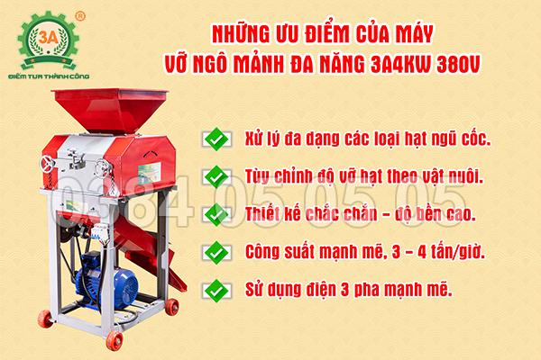 máy vỡ ngô hạt