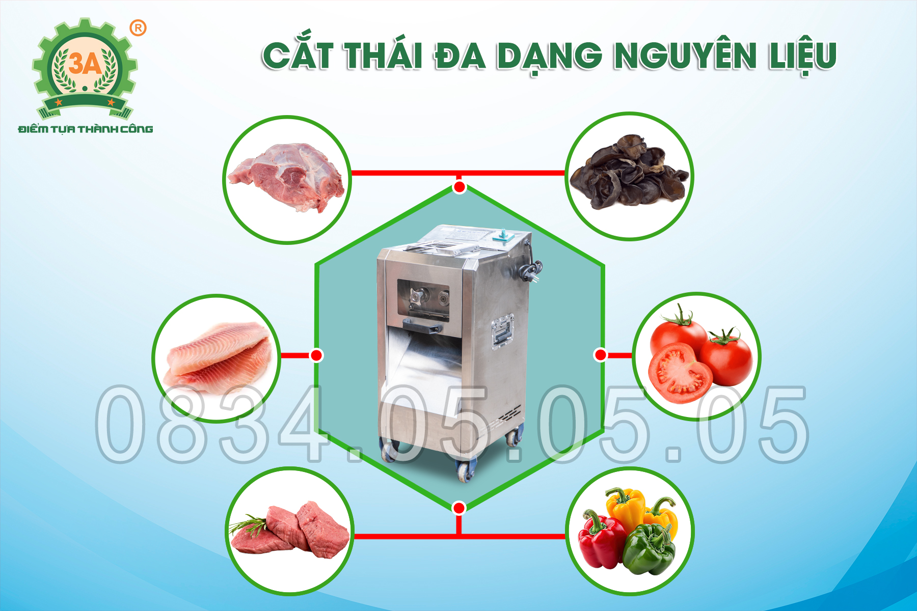 thái đa dạng các loại nguyên liệu