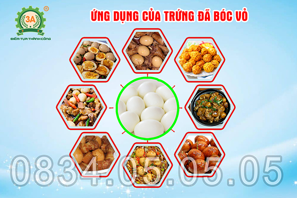máy bóc trứng gà 