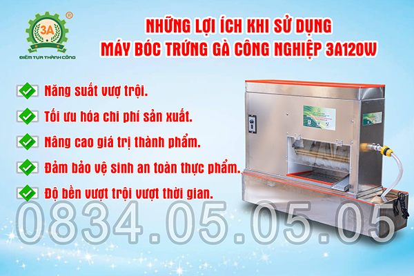 máy bóc trứng gà