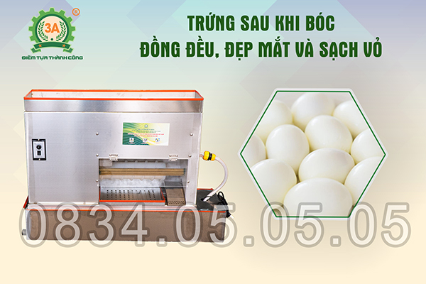 máy bóc trứng gà