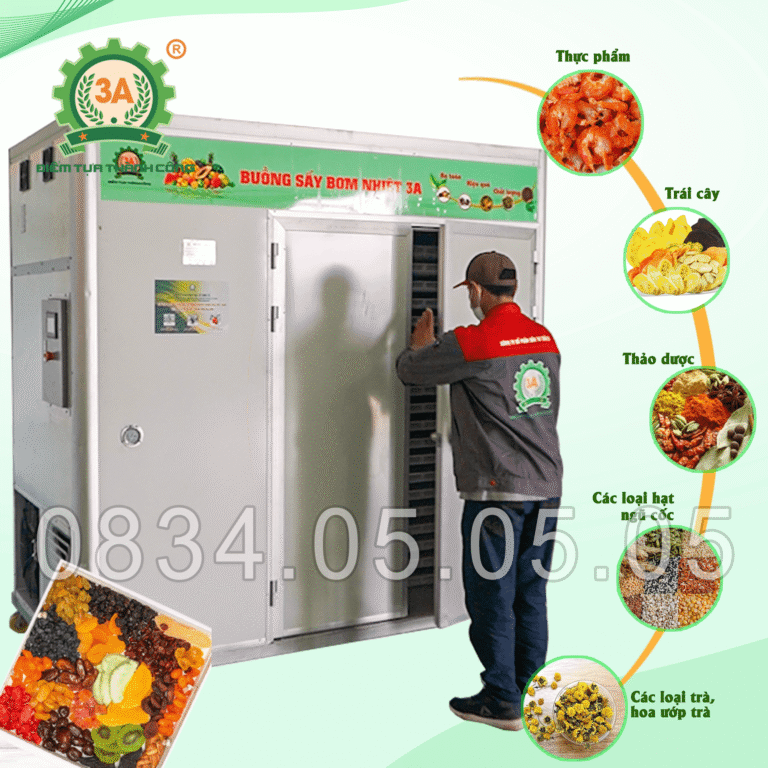 Máy Sấy Bơm Nhiệt – Công Nghệ Tiết Kiệm Điện 50%