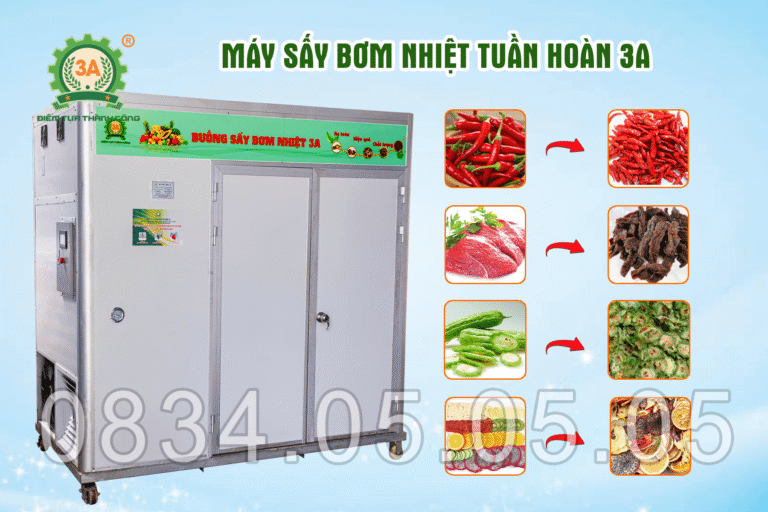 máy sấy bơm nhiệt 3A