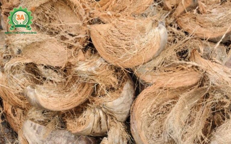 Cách dùng máy băm xơ dừa để làm giá thể, viên nén, chậu trồng cây