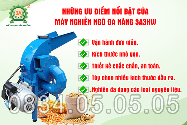 Máy Nghiền Ngô 3A 3kW