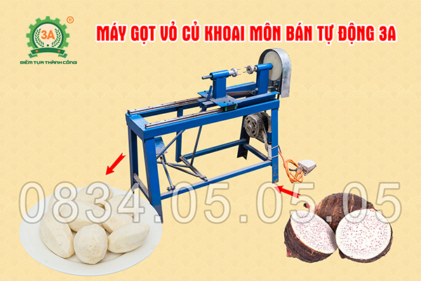 Máy gọt vỏ khoai môn