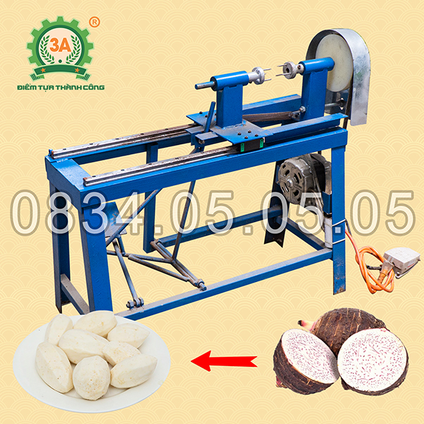 Máy gọt vỏ khoai môn bán tự động