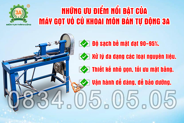 máy gọt khoai môn 