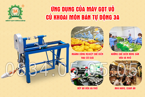 Máy gọt vỏ khoai môn