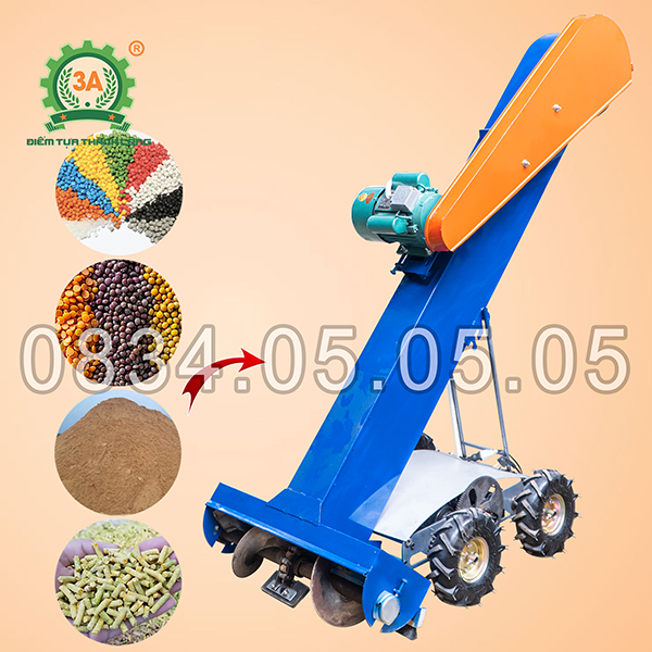 Máy Hút Hạt Nguyên Liệu Tự Hành 3A 3kW – Điều Khiển Từ Xa
