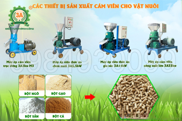Các loại máy ép cám viên phổ biến 2026 & cách chọn phù hợp