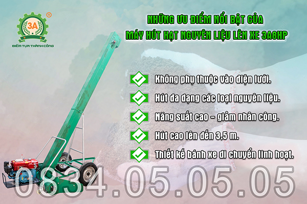 Máy hút hạt nguyên liệu